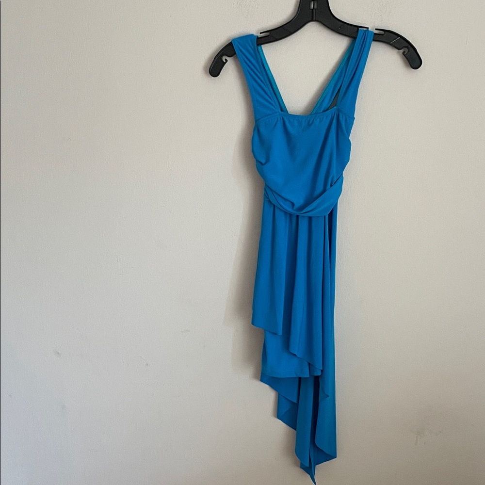 Balera Blue Draped Women's Dance Dress
